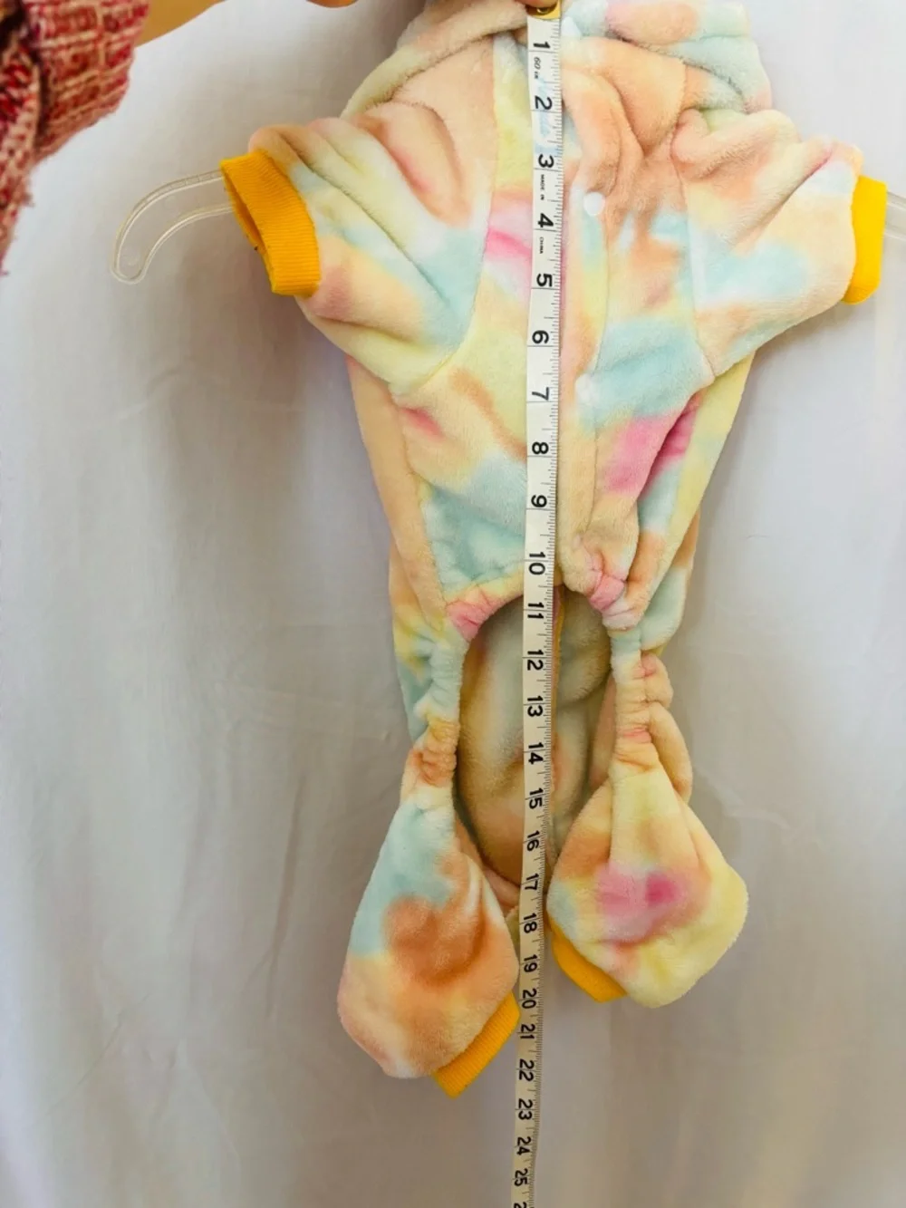 Fleece Dog Sweater Dragon Dinosaur Costume Pastel Tie Dye